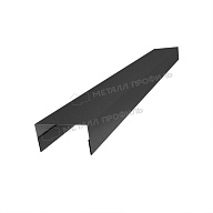 Планка крышки забора 60мм 35х65 х 2000 (VALORI-20-DarkGrey-0.5)