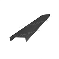 Планка декоративная на столб 40мм 20х42 х 2000 (VALORI Д-20-DarkGrey\DarkGr-0.5)